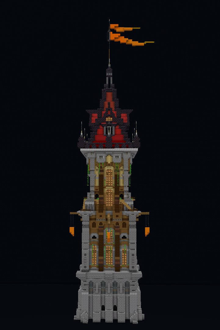 ☘ They built a tower out of a dense forest. What a beauty, I admire. 

Built together with @DobakaLokal 
Built on <a href="/BuildersRefuge/">Builder's Refuge</a>