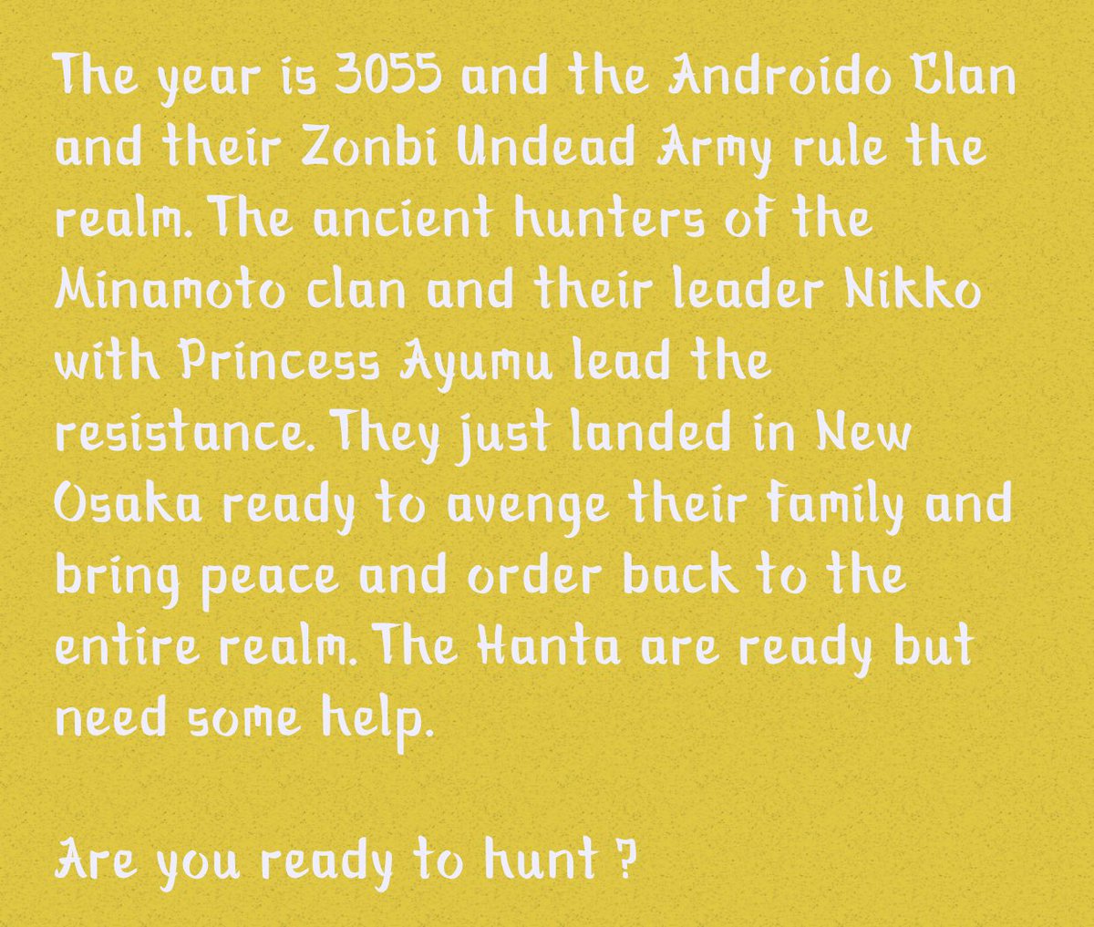 Once upon a time in the future ...