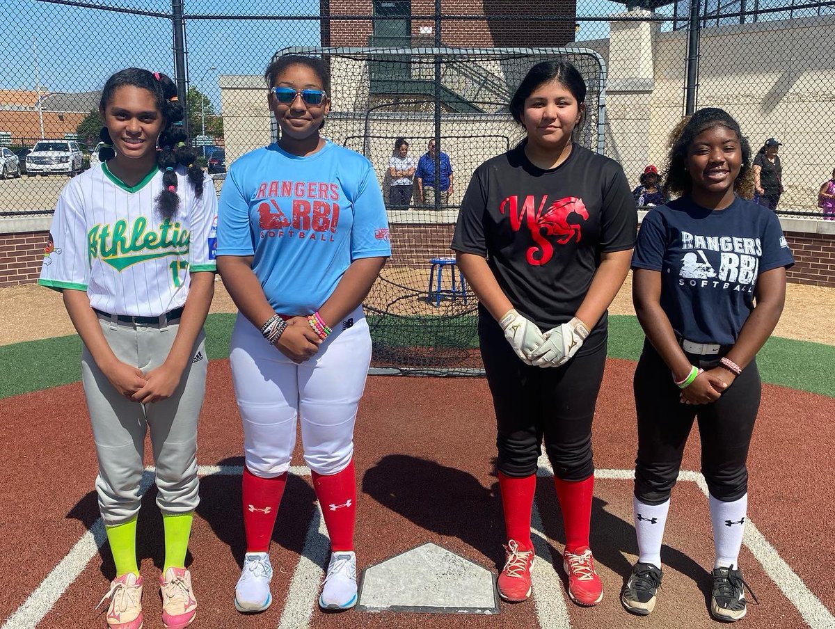 RangersYA's tweet photo. Congratulations to our Jr Home Run Derby Champions advancing to the Regional Finals!

16U 🥎 - Ana Gonzalez
14U ⚾️ - Maddox Johnson
14U 🥎 - Alyssa Summers
12U ⚾️ - Luciano Lopez

@mlbdevelops @JrHomeRunDerby https://t.co/WeJCRpjHat
