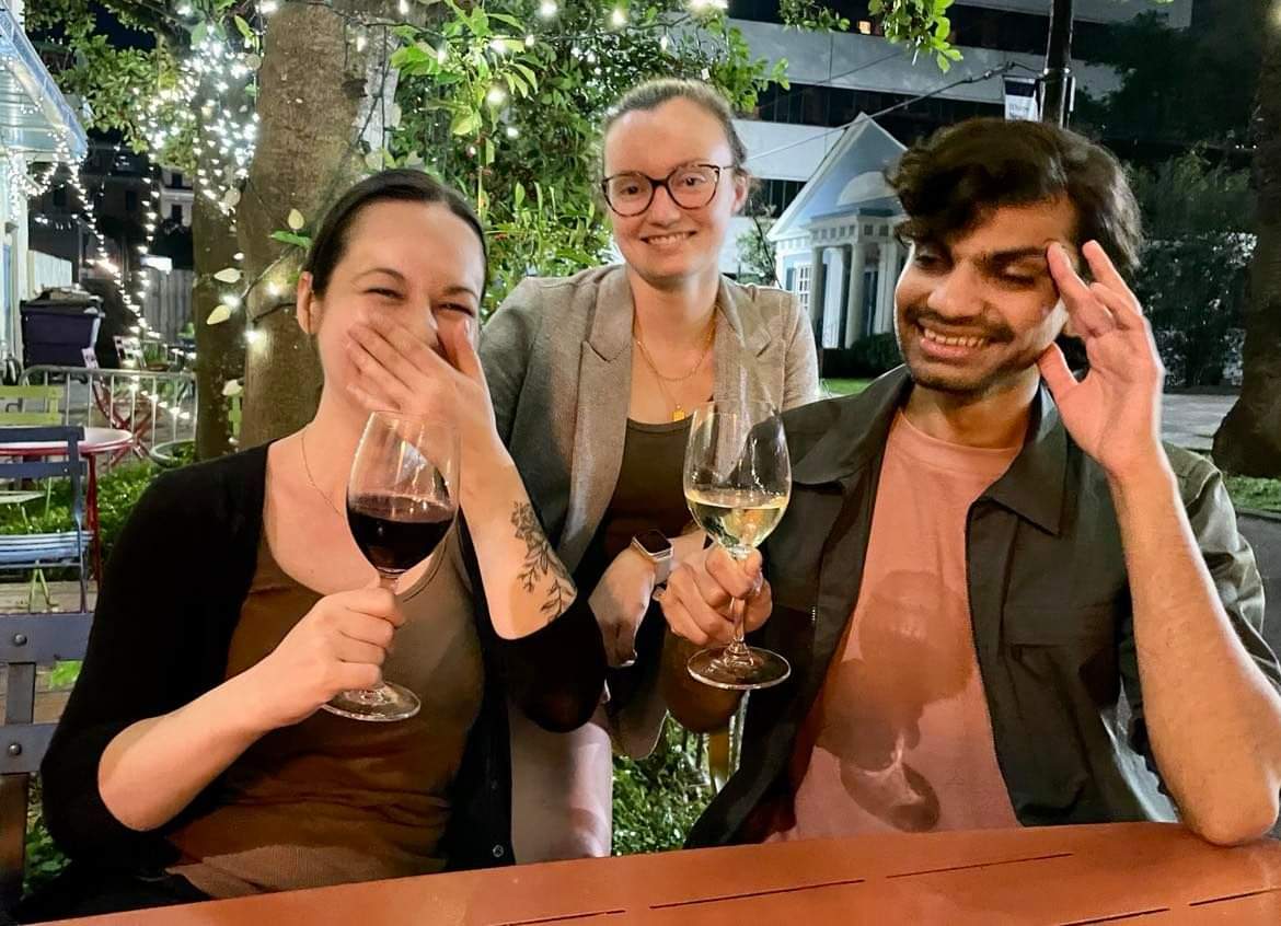 Enjoying the end of a fantastic conference with a few stray Bagots <a href="/esiyer/">Eshaan Iyer</a>