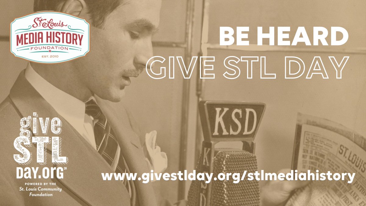 #STL likes to be heard. On May 5th make your voices heard by #STLMade #nonprofits through your gifts to #GiveSTLDay. Your donations help us keep the #STLMedia memories you grew up with alive. Visit givestlday.org/stlmediahistory now for early donations. Thanks for your support.