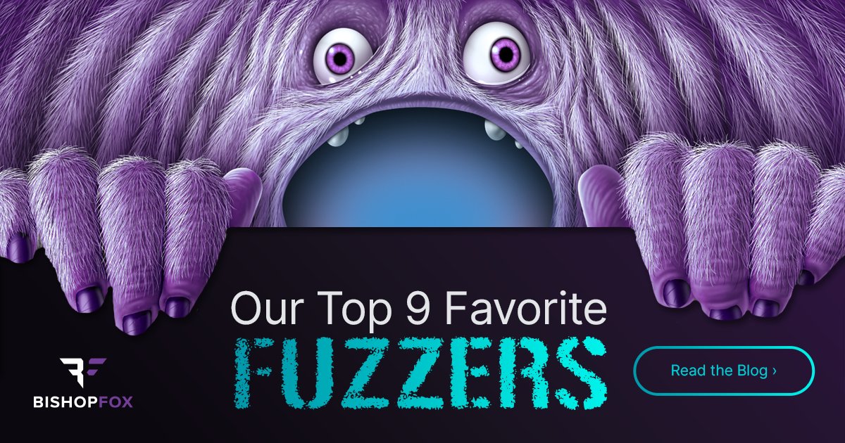 bishopfox's tweet photo. The 3rd entry on our #fuzzers list is #honggfuzz. This #fuzzer is lauded for its speed, capability, & versatility. It’s also notable for being used to detect the only critical #vulnerability to date in #OpenSSL. See more #fuzztesting choices: https://t.co/gB8c4HmglC https://t.co/9Vu3oNTnFs