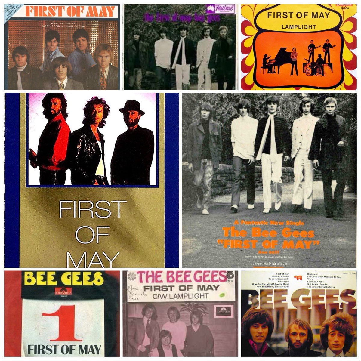 Just a few of the different album covers for First Of May. 

#BeeGees #FirstOfMay