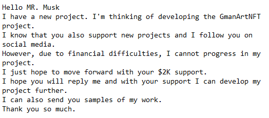 NftGman's tweet photo. @elonmusk 👇👇 https://t.co/qONT75Lxl0