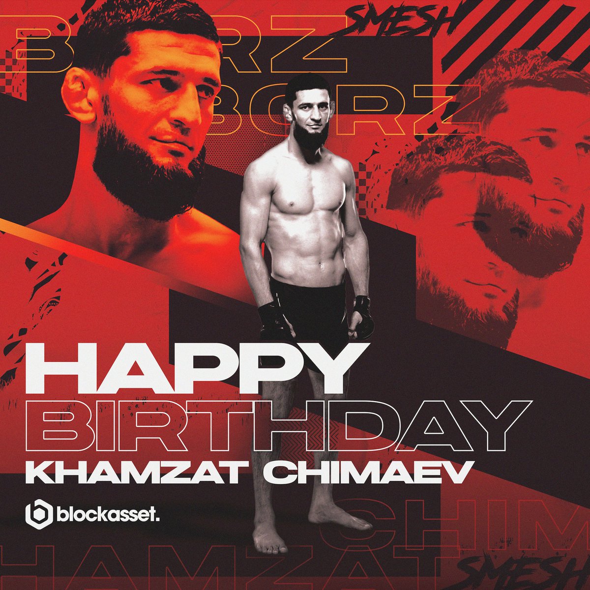 Blockassetco's tweet photo. Wishing a happy 28th birthday to the future UFC Champion, @kchimaev 🎂

Borz has captivated MMA enthusiasts worldwide, with his undeniable talent &amp; relentless prowess in the octagon.

We are blessed to have him as a Smesh Bro &amp; look forward to creating great memories ahead! 🐺 https://t.co/BuQHHjt2J7