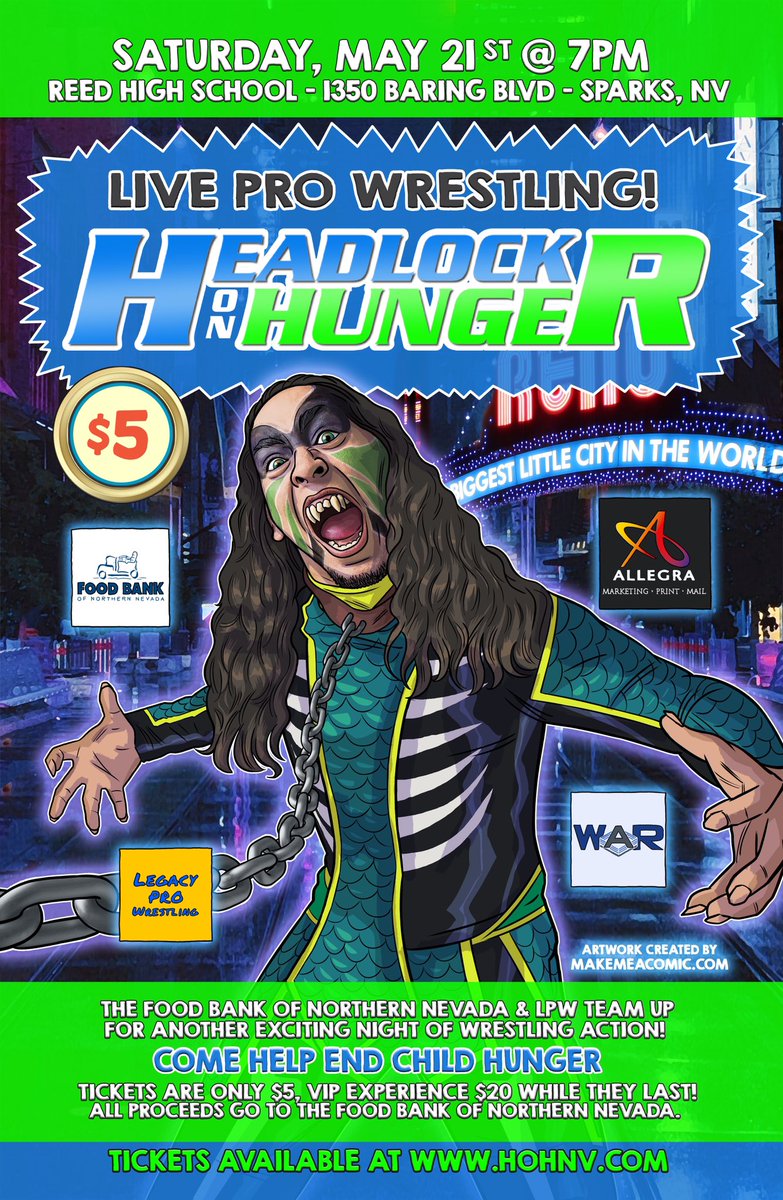 LegacyProNV's tweet photo. Headlock on Hunger is TWO WEEKS AWAY! Get your tickets while they’re still available! 

https://t.co/FSmaUYBuFQ https://t.co/MQUMnudMit