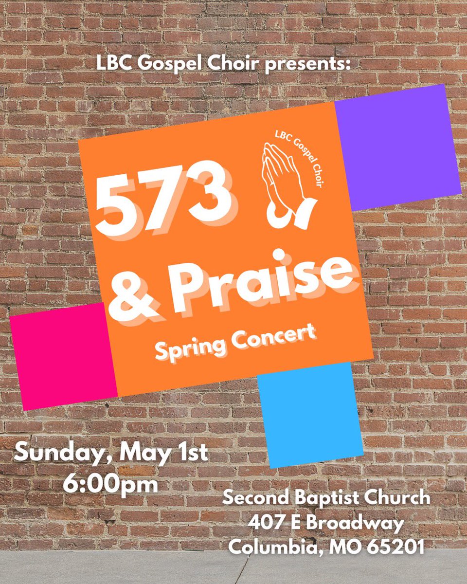 🥰HAPPY CONCERT DAY!!!🥰

Come on out tonight at 6:00pm (sharp) @ Second Baptist Church for a night of praise and worship &amp; to relive the good old days in gospel. All are welcome! 🧡💜💙💗
