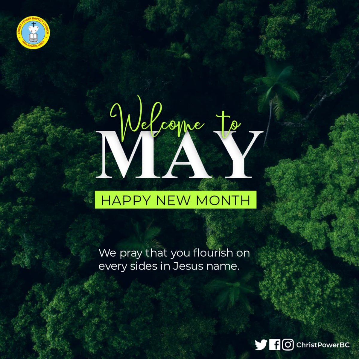 christpowerbc's tweet photo. Welcome to May.
#HappyNewMonth #ChristPowerBC #CPBC https://t.co/GSqQlKeYCy