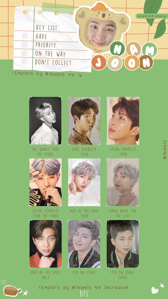 bts premium photo wishlist templates (: feel free to use or share