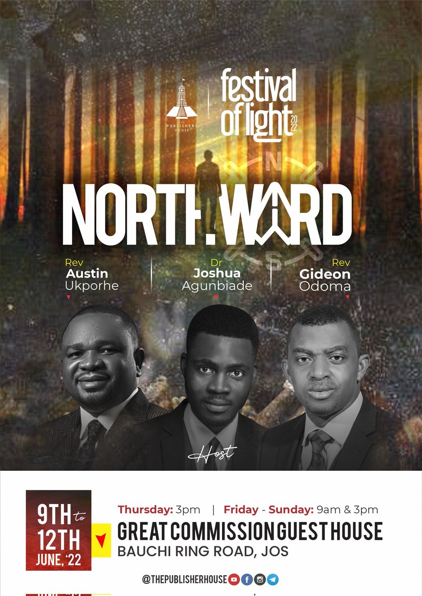 There are places where God puts His name, there He comes to meet and to bless His people. 

God has placed his name in the Festival of Light. 
This year He will meet with and bless us.

We are about six weeks away!
Get ready!!!

#ThePublishersHouse
#FestivalOfLight
#FOL2022