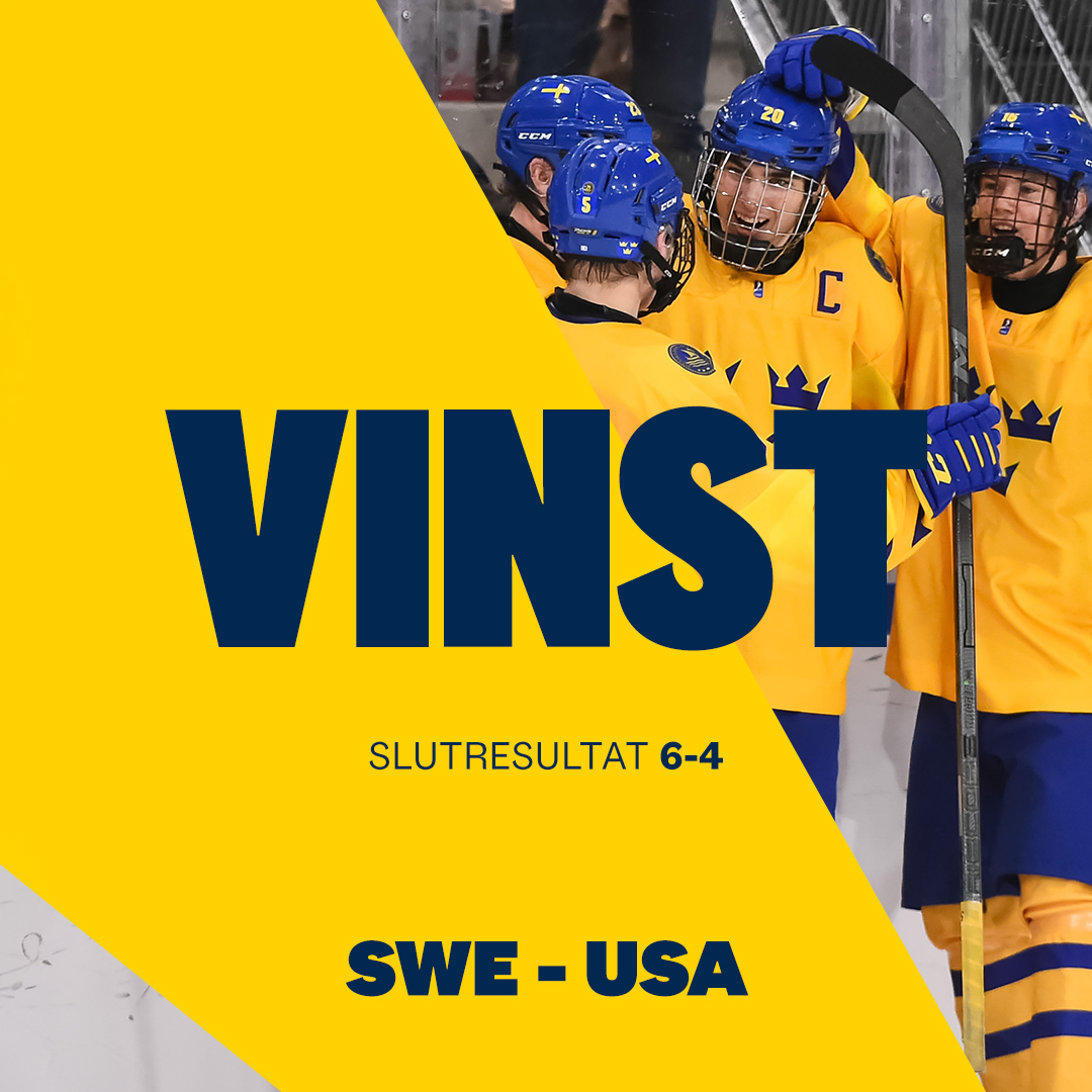 VM-GULD! Vilken match, vilken insats, vilket lag! Liam Öhgren och Jonathan Lekkerimäki gör målen i den tredje perioden och Hugo Hävelid är fortsatt strålande. Småkronorna vinner VM-guld i U18-VM! Wow, grabbar! Tack för stödet, Sverige 🇸🇪 #Småkronorna #U18vm
