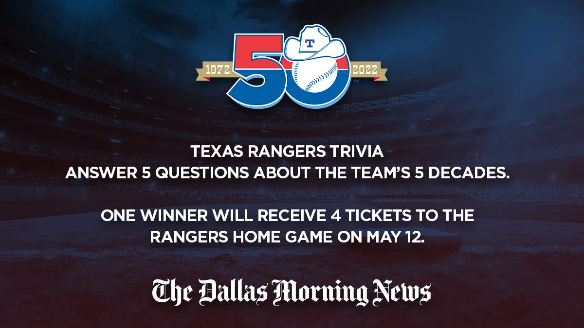 ⚾ Take a swing at our Texas Rangers 50th Anniversary Quiz
