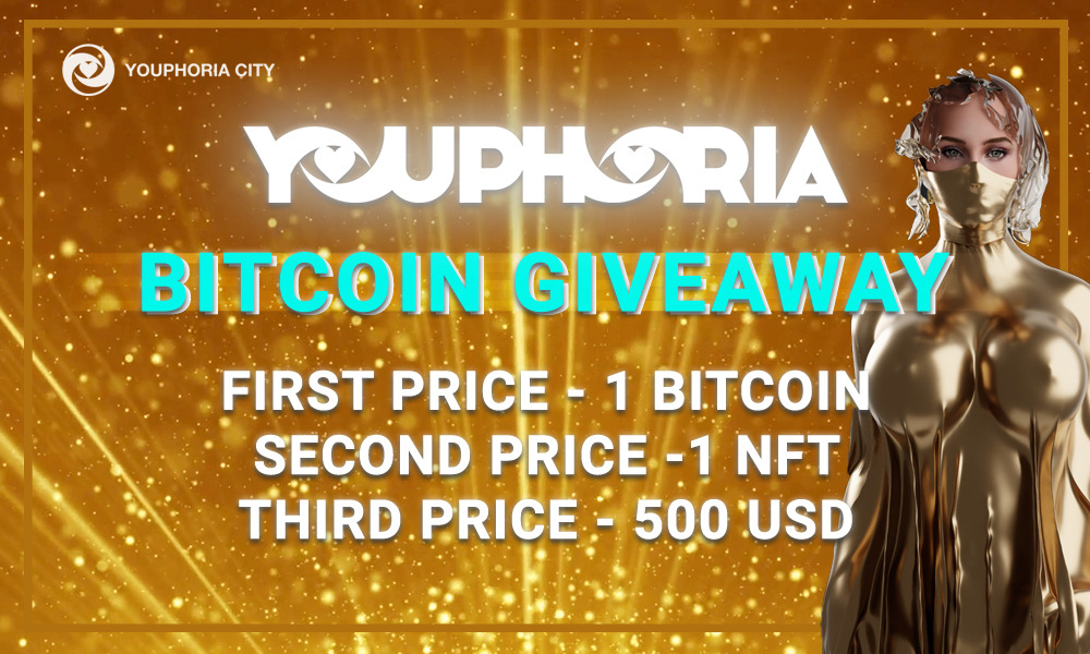 YOUPHORIA BITCOIN CONTEST🔥

We want to give back to the community! 

🏆First place: 1x Bitcoin!

🥈Second place: Free Youphoria NFT!

🥉Third place: 500$!

Enter the contest: 
gleam.io/pUyCJ/youphori…
 
Contest is open until 30.05.22 - 6pm EST!
#youphorianft #bitcoingiveaway