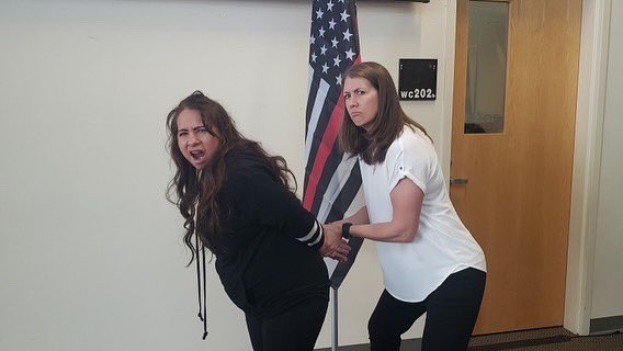 POverwatch's tweet image. We learned how to be a Firefighter and Police Officer at the LIFE Women’s Retreat 🚨 #goodtimes #POverwatch #LIFE #womensupportingwomen #UtahWomen