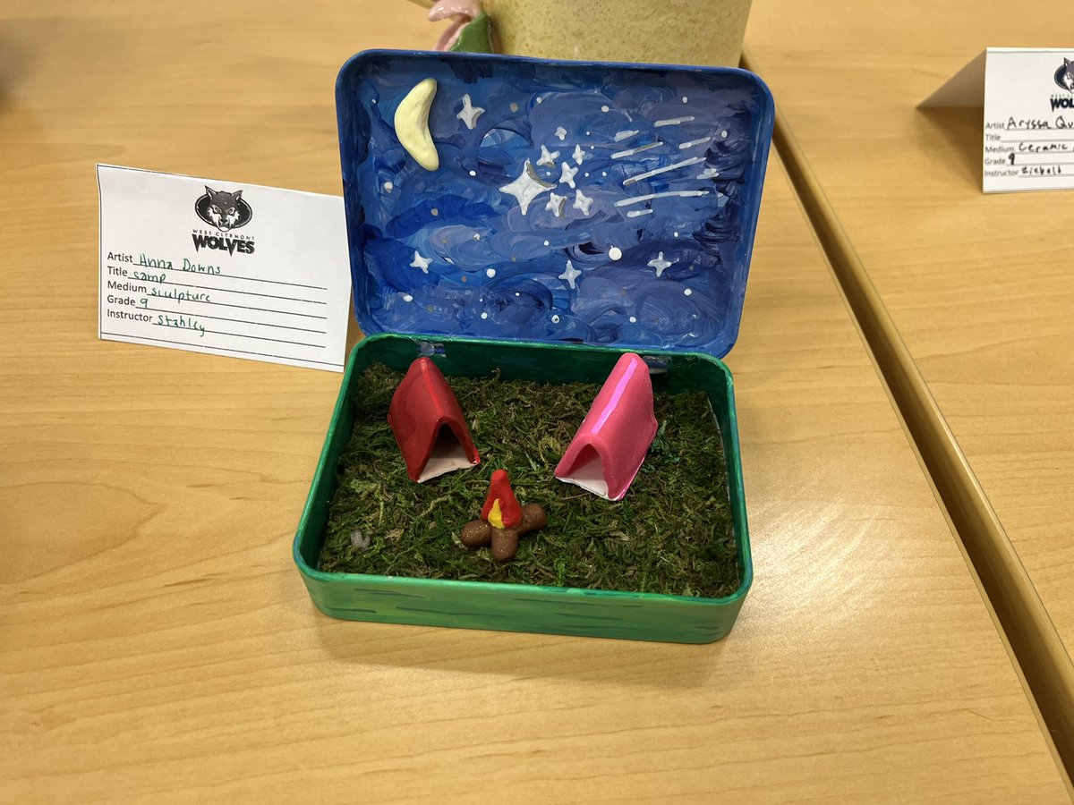 <a href="/WCHS_ARTS/">WCHS Arts</a> WC District Art Show 2022 !! Check out this AMAZING ART from the WC District Students. A special shout-out to ALL the district art teachers for organizing 👊🏼🐺 
<a href="/WestCler/">West Clermont Schools</a> @WCHS_AP