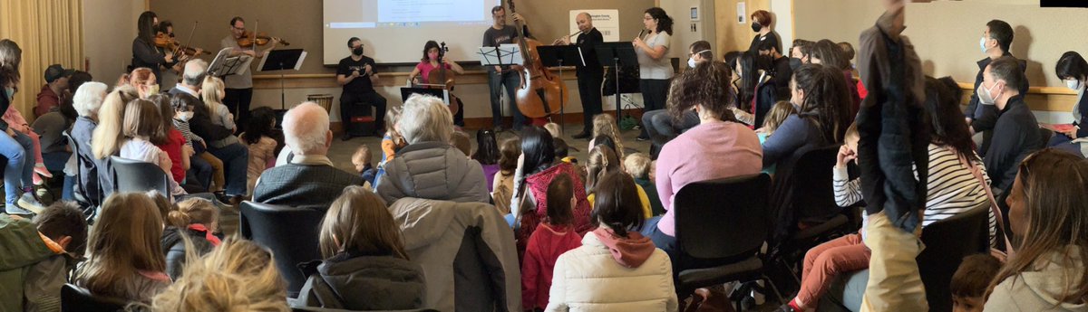 This morning we held two concerts for kids at the Tualatin Public Library. A great time was had by all! #upclosepdx #musiceducation #classicalmusic
