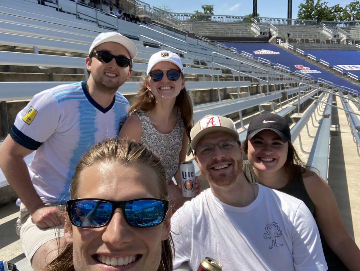 Beautiful day for some football! (Honestly just trying to get on the Jumbotron) <a href="/USFL/">UFL on FOX</a> @zlgentry <a href="/UABMedPeds/">UAB Internal Medicine-Pediatrics Residency Program</a> <a href="/UABobgynres/">UAB OB/GYN Residency Program</a> <a href="/dolson208/">Dylan Olson</a> #USFL