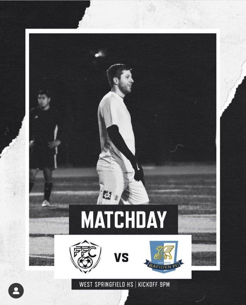 Another Sunday, another match day! 

Fairfax (2-4) hosts Rafidyn FC (2-2) in a crucial relegation battle 
9pm at West Springfield High School