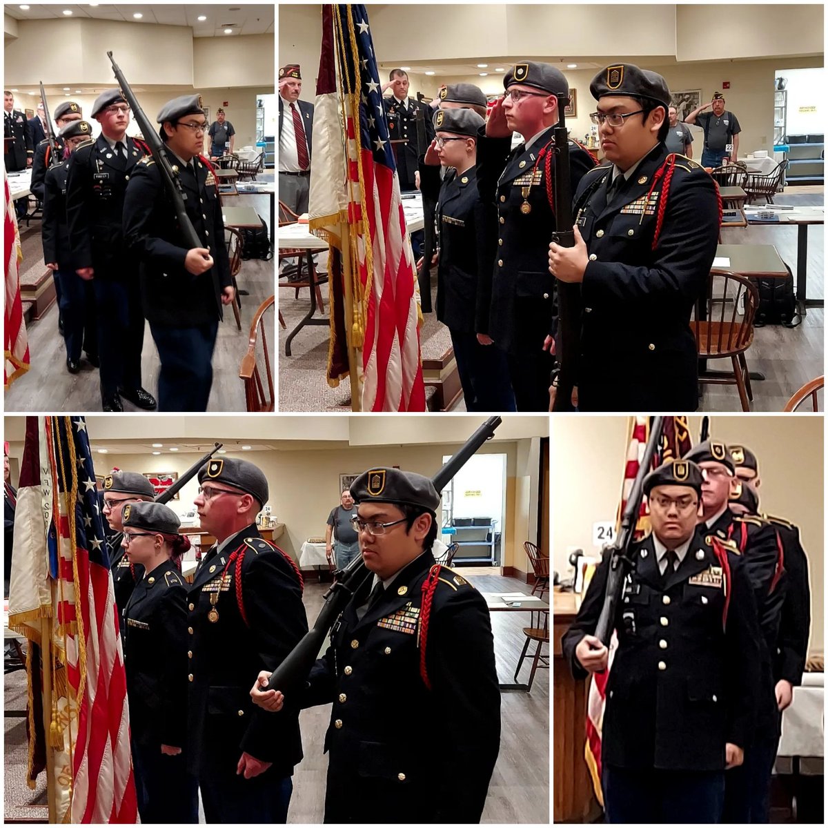 Colorguard at VFW post 7530