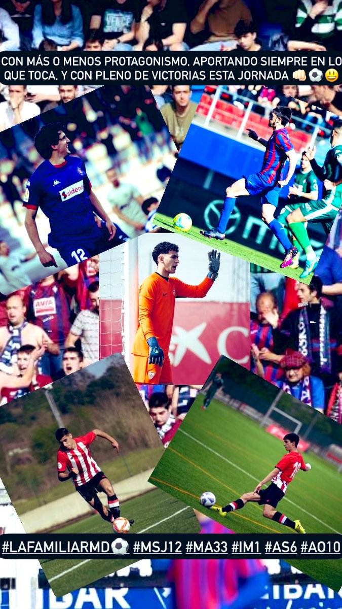 RMD_Robert's tweet photo. Goles, asistencias, equilibrio, apoyo, más o menos protagonismo.. La cuestión es aportar siempre en lo que toque para lograr los objetivos. Pleno de victorias esta semana.. Good job!!👊🏻⚽️😃
#LaFamiliaRMD⚽️ #MSJ12 #MA33 #IM1 #AS6 #AO10 #AthleticClub #SDEibar #Amorebieta #SevillaFC https://t.co/a99ud7Fo7U