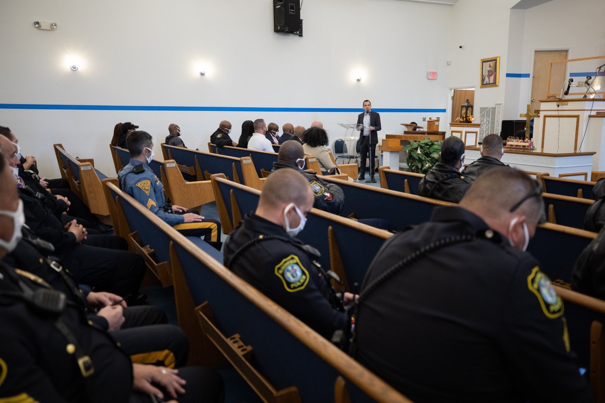 NewJerseyOAG's tweet photo. It was an honor to attend the 1st Annual Newark Police Motorcycle Blessing hosted by Bishop Jethro James, Paradise Baptist Church with @njsp, Essex County law enforcement, and @cporrino. Stay safe. https://t.co/sfJdUnhO2h