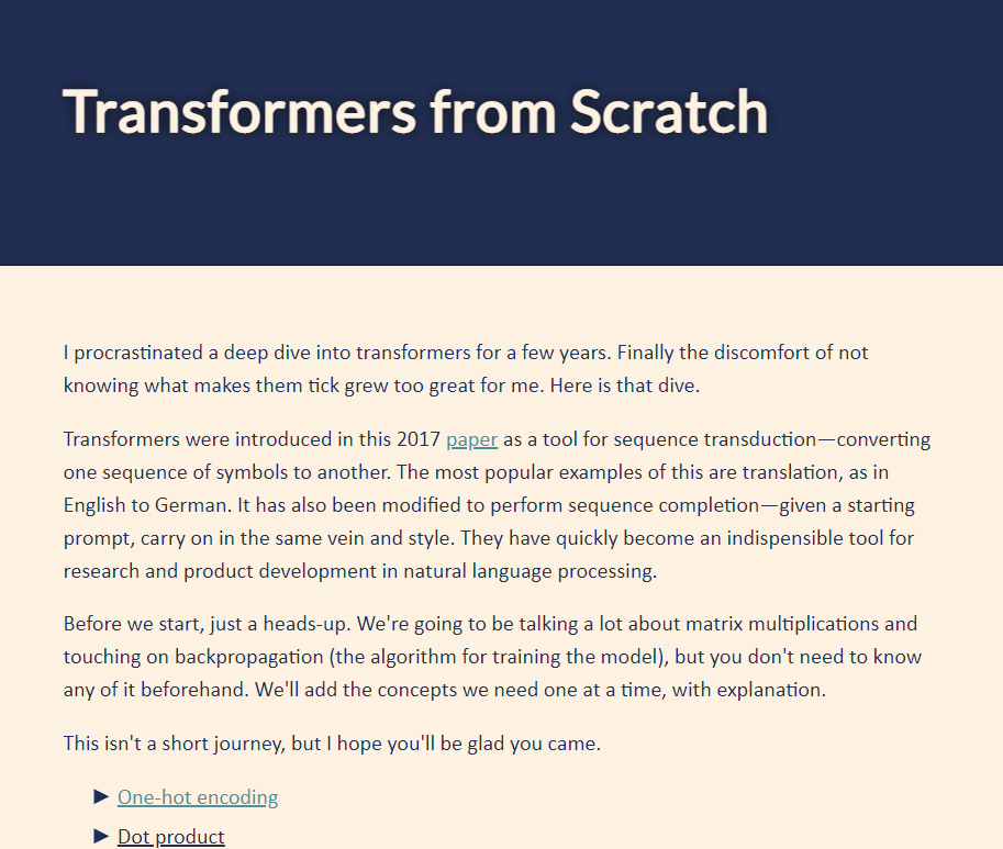 PredaGabi's tweet image. Transformers from scratch
A step by step, incredibly detailed, introduction to Transformers.
e2eml.school/transformers.h…