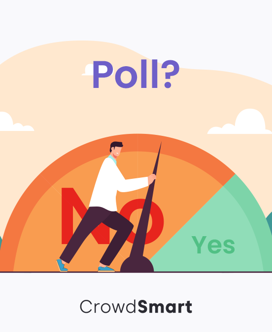 CrowdSmartAI's tweet photo. Our experience has shown us that collective wisdom is far more likely to produce reliable data than a single individual's opinions or isolated assumptions. Read our latest blog post about why “YES” and “NO” polls don't cut it. https://t.co/Xl93QojxBZ  #CrowdSmart #AI https://t.co/soRjiGktcO