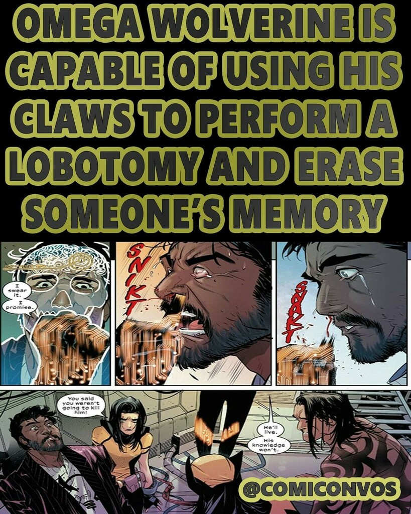 Comicconvos's tweet photo. #marvel #xmen #wolverine #omega #omegawolverine #phalanx #lobotomy #memory
#comiconvos #comics #art #comic #comicbooks #drawing #illustration #anime #comicbook #comicart #manga #sketch #comiccon #artist #cartoon #draw #igcomics #memes #quotes #facts
You … https://t.co/rmL2QooQtf https://t.co/PEjYYOS1hY