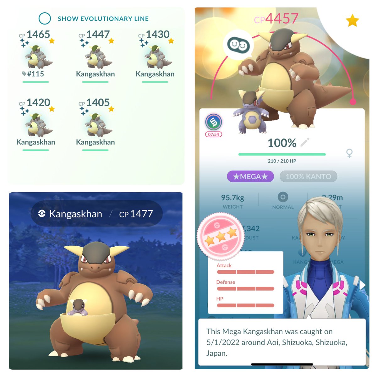 R0N2020's tweet photo. 100% Kangaskhan in the bag! 🦘

#PokemonGO https://t.co/0WQCyl0dRL