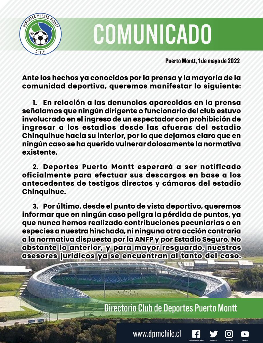 COMUNICADO OFICIAL