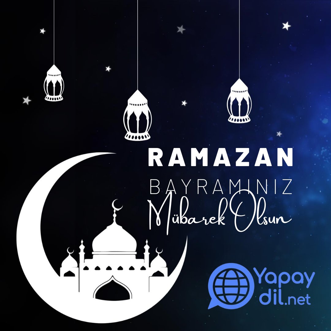 Ramazan Bayramımız Mübarek Olsun..!
Yapay Dil Geliştirme ve Tanıtma Topluluğu
yapaydil.net

#Ramazan #RamazanBayramı #EidMubarak #Conlang #Yapaydil