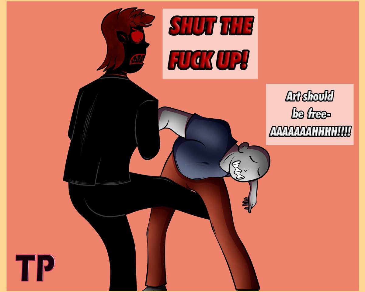 TerrysPlace3's tweet photo. #FunModeMonth2022 Day 30: Hit in the crotch
Artist deserve remuneration for their art!
Thank you so much @its_darkerx for host this challenge, I discover some new good artist to follow and I really had fun making it. I don't know if I would do day 31, but I finish April 🥳😄 https://t.co/1q7o7qoc88