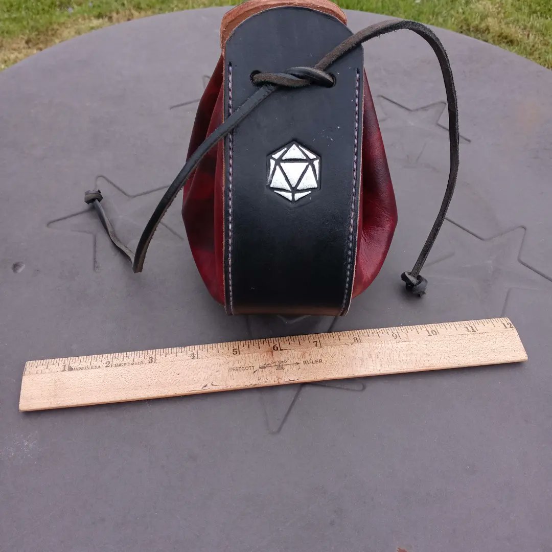 leatherarcana's tweet photo. We're happy to announce the re-opening of the Leather Arcana workshop with this full leather dice bag, available now!

https://t.co/ADlrA5YZEm https://t.co/sCdvwPDpaW
