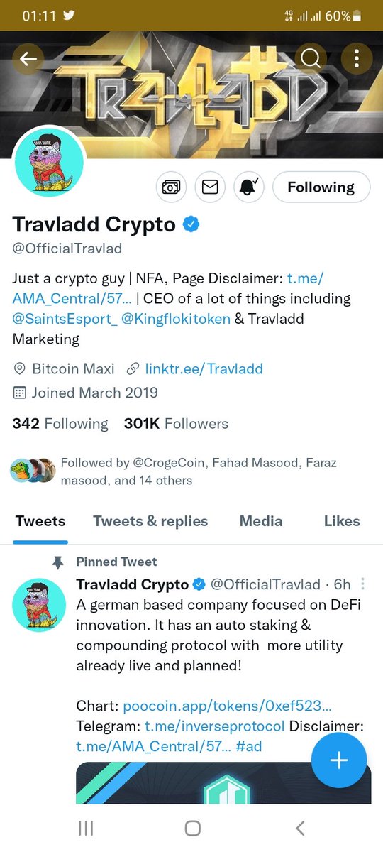 AhamdAreeb's tweet photo. @travladd #BNB 
😇😇😇

#BTC #BSC #BSCGems #BSCGemAlert #Binance   #BinanceSmartChain #ETH #Airdrop #CRO https://t.co/WCMX9JAfH7
