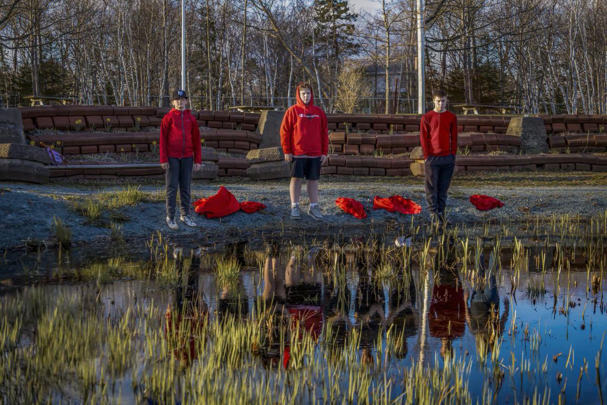 Students in grades 6-12 from <a href="/RK_Turner/">Robert Kemp Turner</a> <a href="/adjhmustangs/">Astral Drive Junior</a> @BFEC_HRSB <a href="/ColeHabourHigh/">Cole Harbour High</a> honouring #mmiw. Wear #red on May 5th to show your support! <a href="/HRCE_NS/">Halifax Regional Centre for Education</a> <a href="/nseducation/">NS Education and Early Childhood Development</a> <a href="/RCMES_HRCE/">Brittany Sue Pennell</a> #INDIGENOUS #MMIWG2S #MMIWG <a href="/haligonia/">Halifax info and traffic releases</a> <a href="/CTVAtlantic/">CTV News Atlantic</a> <a href="/globalhalifax/">Global Halifax</a>