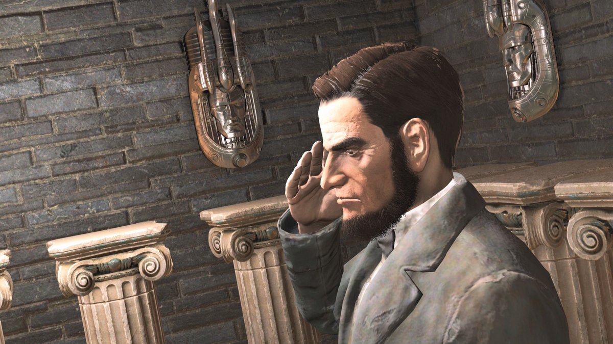 US_President_16's tweet photo. 🇺🇸✨
#Fallout #Fallout76 #Bethesda #playerhome #vault #memorial #salute #photomode #gamephotography #screenshot #Lincoln #USA https://t.co/HxMT37dPdT
