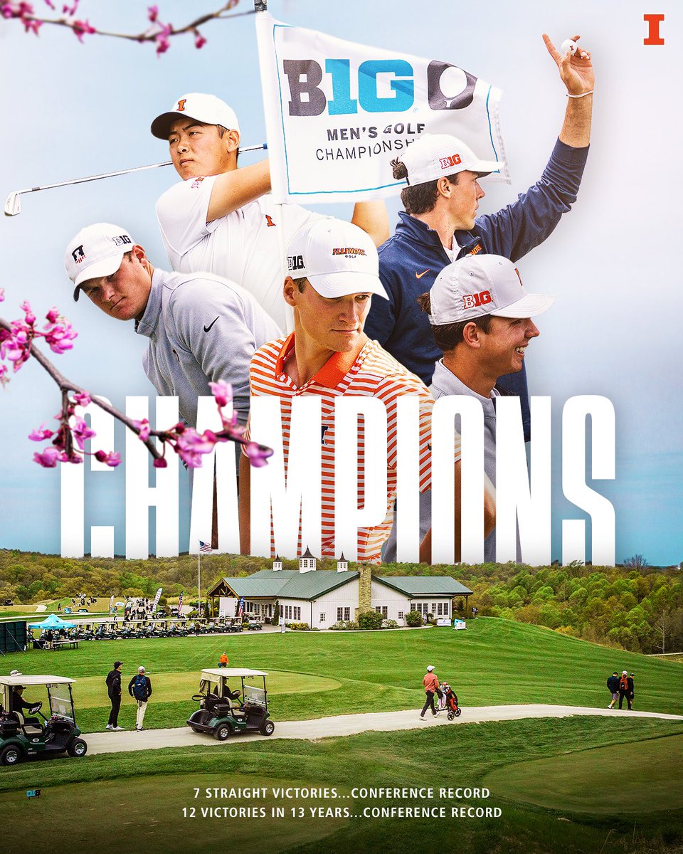 HISTORY MADE! 🏆 

#Illini complete the comeback to win the 2022 #B1GMGolf Championship, extending their run to a @bigten-record 7️⃣ straight and 1️⃣2️⃣ of 1️⃣3️⃣!