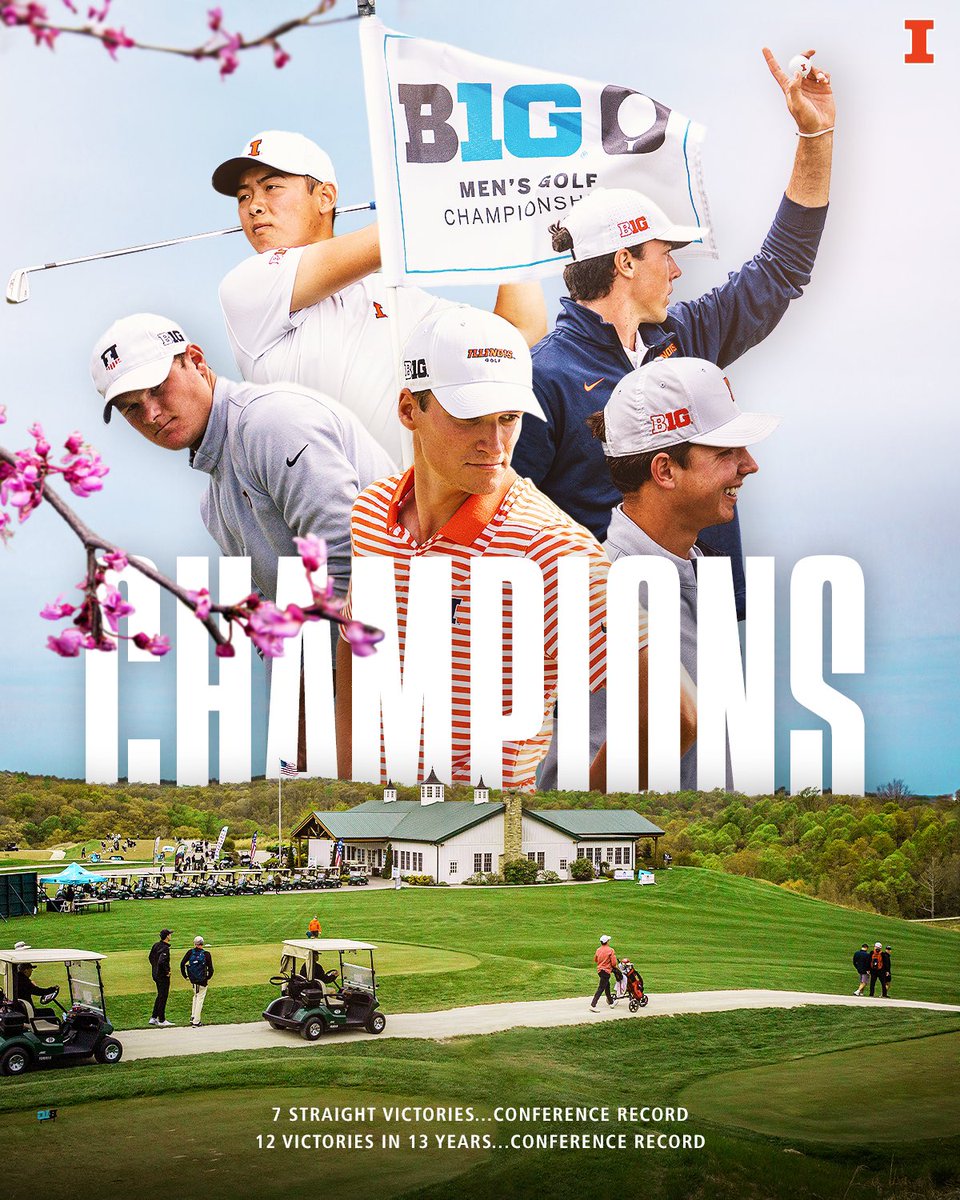 HISTORY MADE! 🏆 

#Illini complete the comeback to win the 2022 #B1GMGolf Championship, extending their run to a <a href="/bigten/">Big Ten Conference</a>-record 7️⃣ straight and 1️⃣2️⃣ of 1️⃣3️⃣!