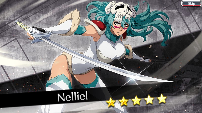 swan2swan87's tweet photo. And that's that, I  got all four of the characters I wanted from the SAFWY banner!

One dupe each of Nelliel and Halibel, the Om-Nom Kenpachi Kuruyashiki, and AURA!

Folding it up and walking out now--time to start saving for Roka. #connectwithbravesouls https://t.co/6KpgZ67iUu