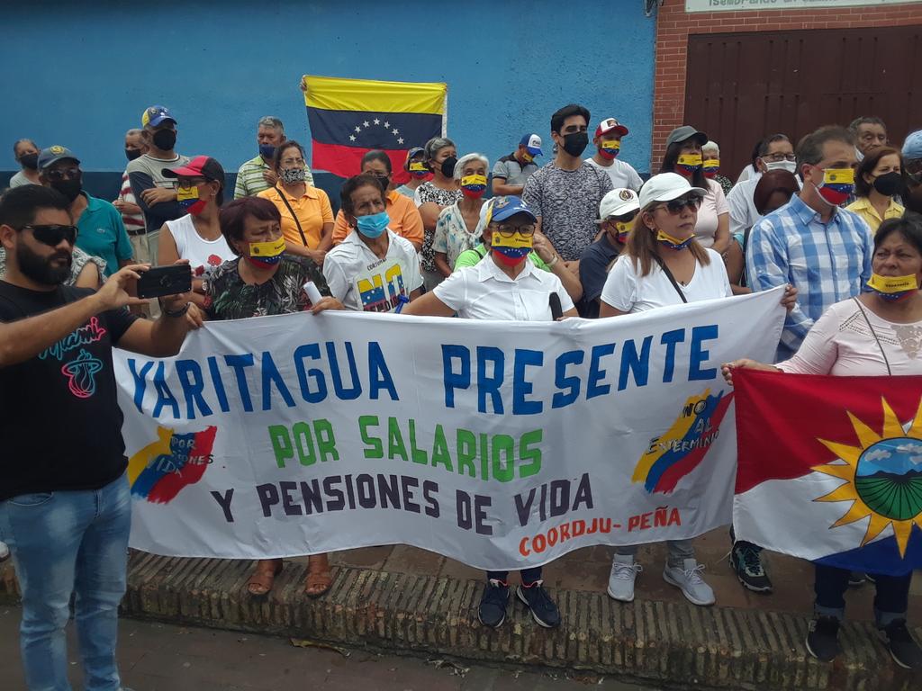 #1MayoDeLucha #YARITAGUA YARACUY PRESENTE EN LA CALLE EN DEFWNSA DE UN.SALARIO DIGNO, UNAPENSION DE VIDA