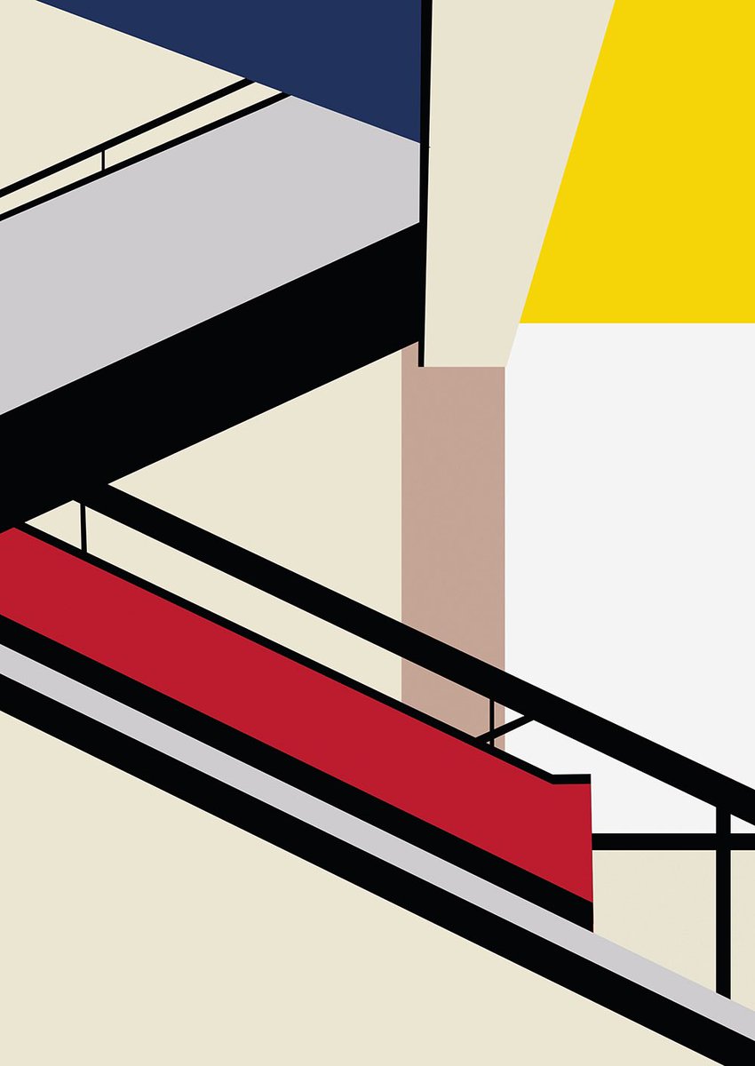 Iconic Stairs in the #Bauhaus building in Dessau Germany by Walter Gropius > bit.ly/3ulhz08