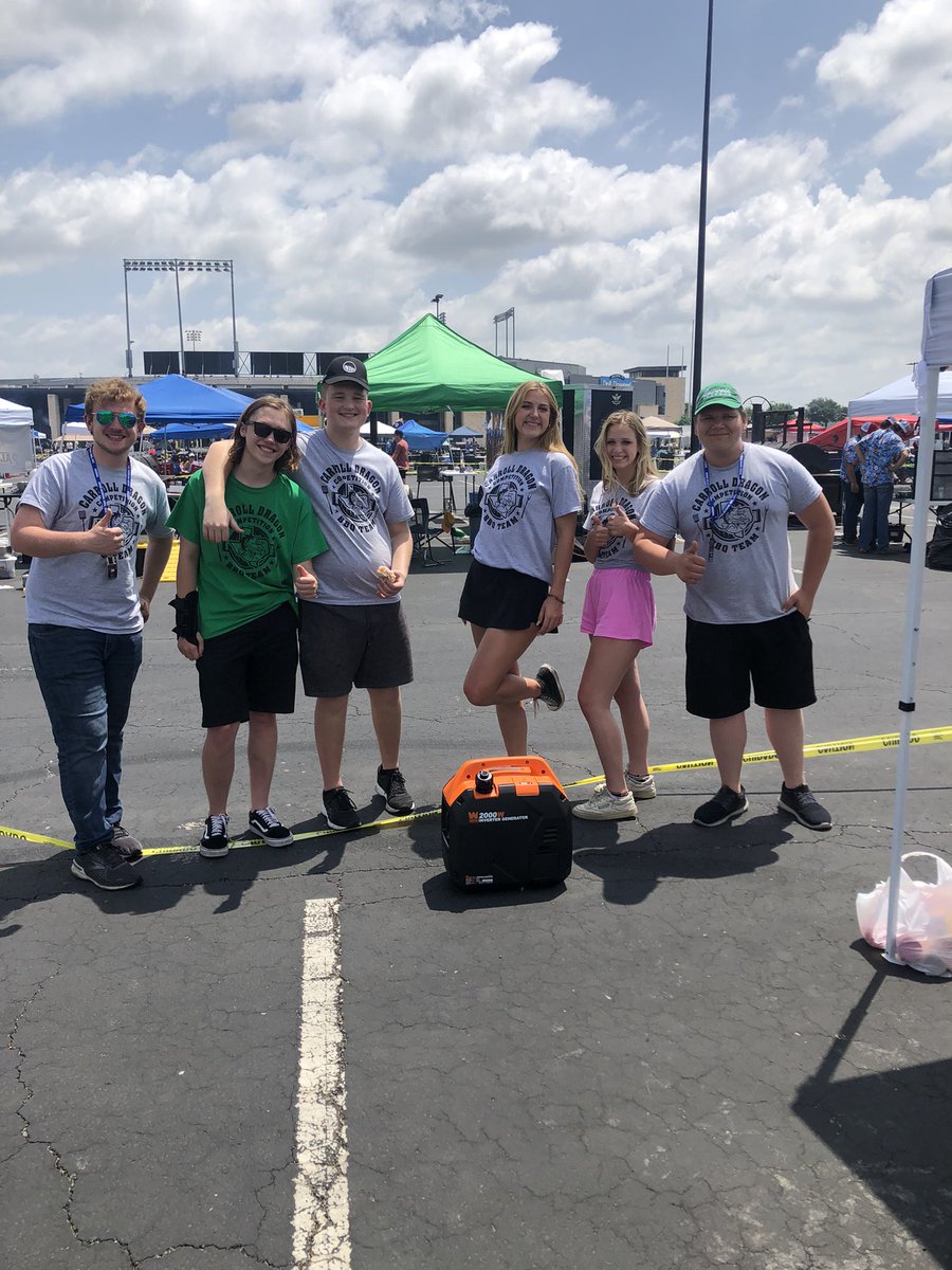 BBQDragons's tweet photo. Huge shout out to Bill Tait @StateFarm for the 💡 power. Thank you for supporting #CarrollBBQTeam https://t.co/y4uN1Dyr3n https://t.co/qrGgQo6jWz