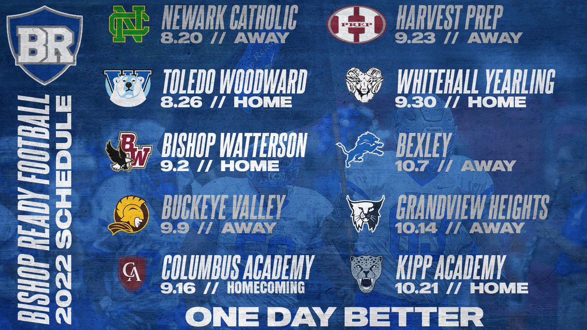 2022 Bishop Ready Silver Knights Football Schedule. #OneDayBetter