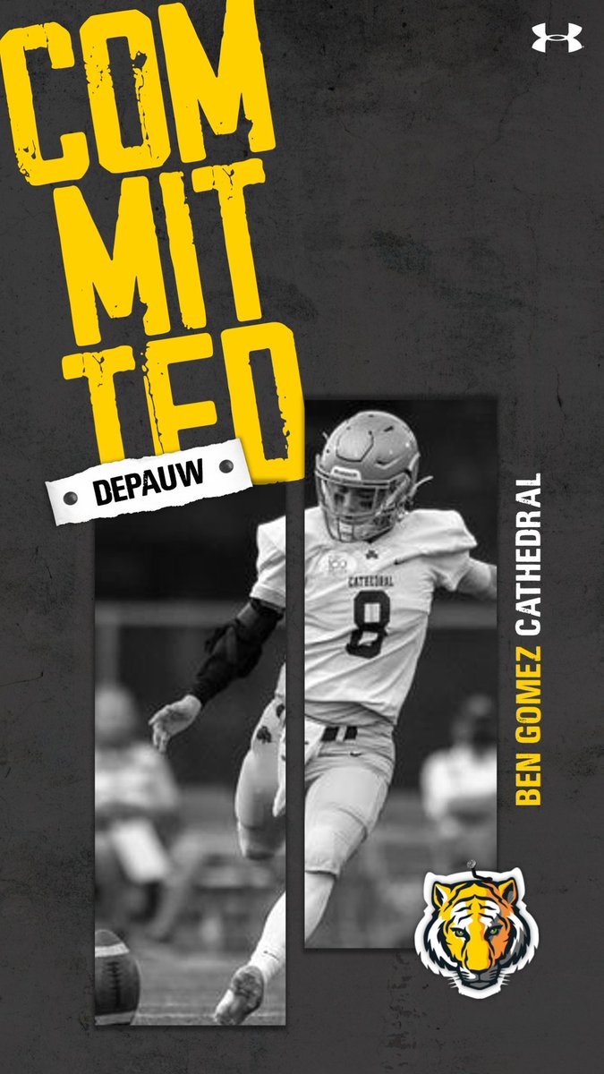BuddyGomez_'s tweet image. Excited to announce I will be kicking at DePauw next year!! Go Tigers🐯! @qbdietz @RoryMannering @CathedralFBall