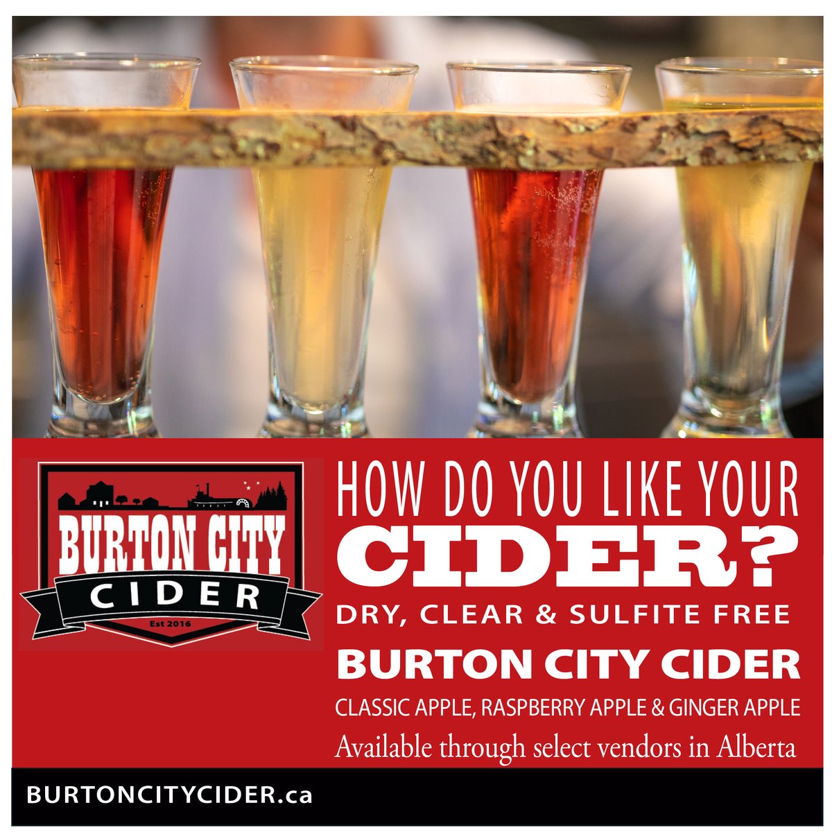 Burton5470's tweet photo. Hey #Alberta we are beyond delighted! Thank you for liking Burton City Cider as much as we do. Shout out our vendors and customers in #Alberta , #Calgary , #reddeer #Lethbridge #okotoks &amp; smaller places that just surprised us! #taberab #castorab #jasper #Carstairs #lakelouise https://t.co/PHWrXiLidh
