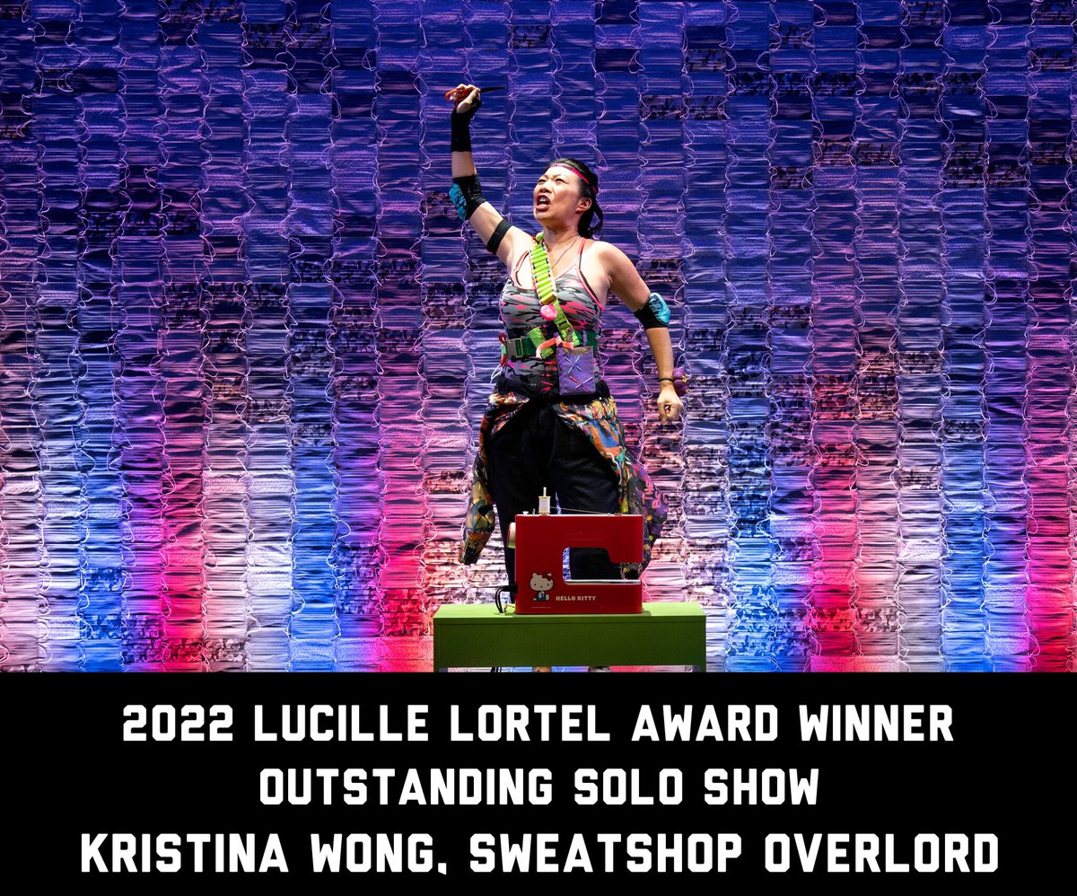 My hard-working, generous, and insanely talented friend @mskristinawong wins at #LortelAwards