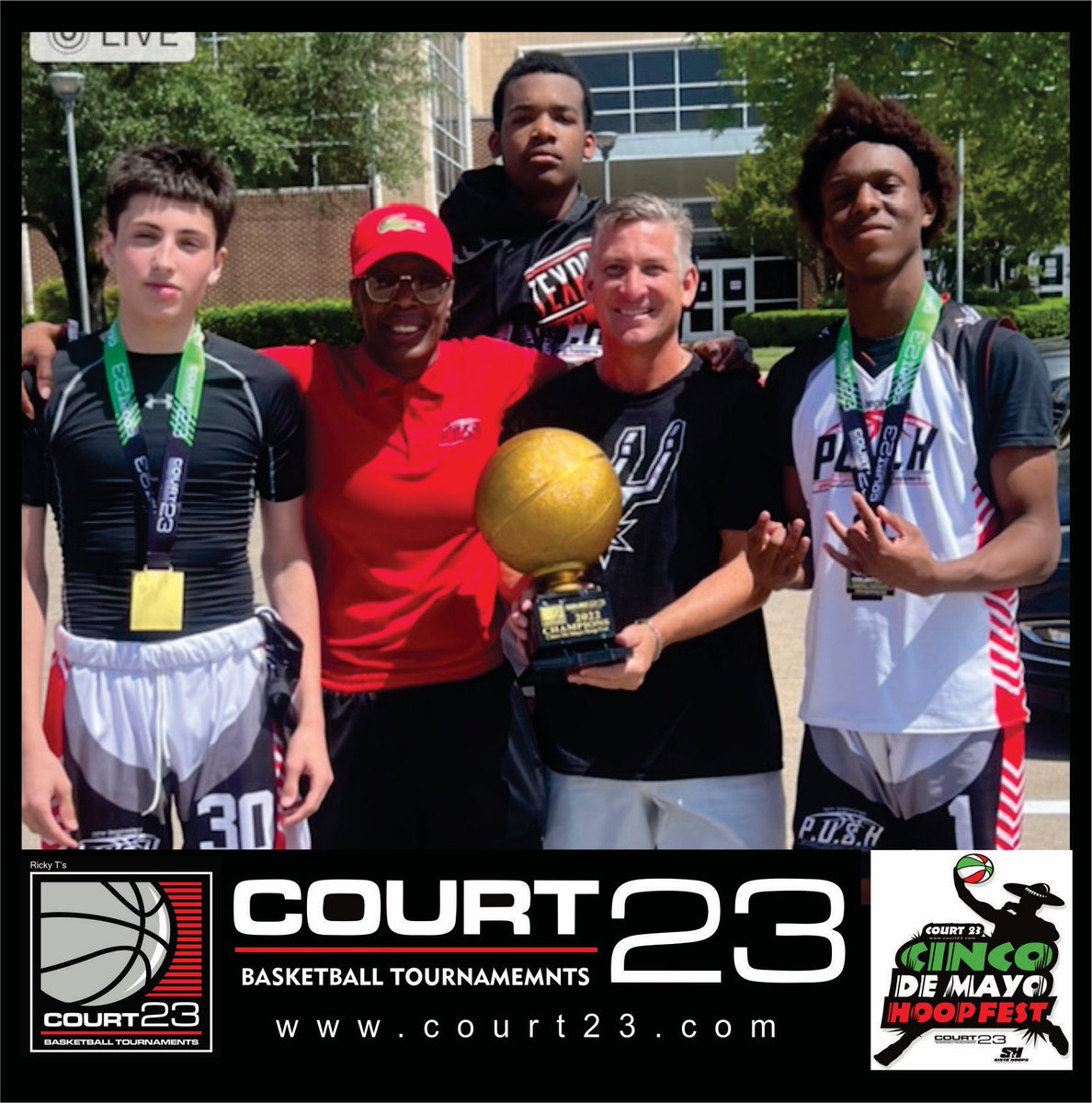 23_tournaments's tweet photo. Good Times at the COURT 23 Cinco De Mayo Tournament in Duncanville Texas this weekend @23_tournaments @pushathletics8 #court23 #court23tournaments https://t.co/LnB5CZGzT3