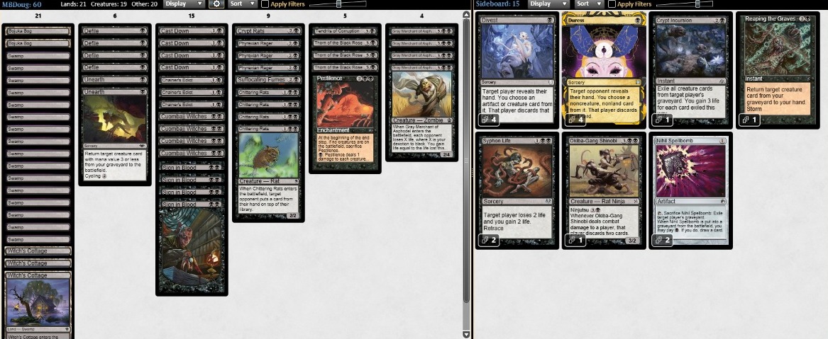 Salve Nação Pauperiana. Parabéns ao nosso general de Yawgmoth <a href="/RiuuK1/">RiuuK1</a> , que atendeu ao chamado de Phyrexia e foi recompensado com um Top8 no Pauper Challenge de hoje. JOQSN+N- ... MBC ainda vive! BBMP!!!