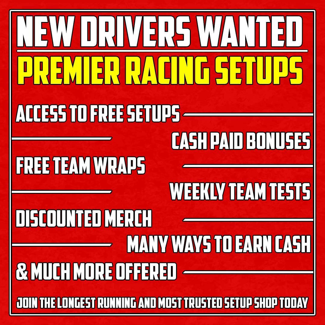 Premier Racing Setups on Twitter: 