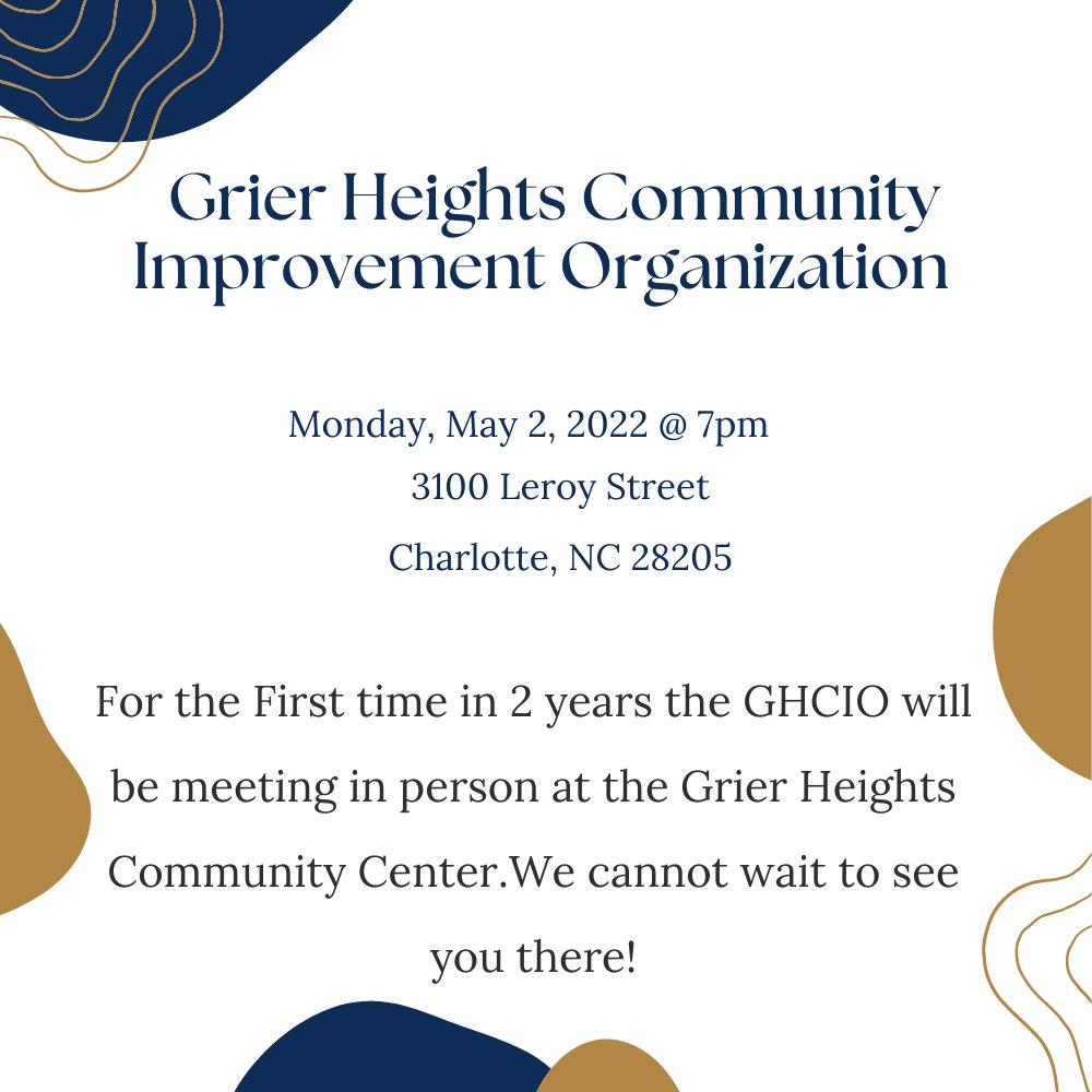 Grier Heights Community Center (@GrierHeightsCC) on Twitter photo 2022-05-02 02:05:13